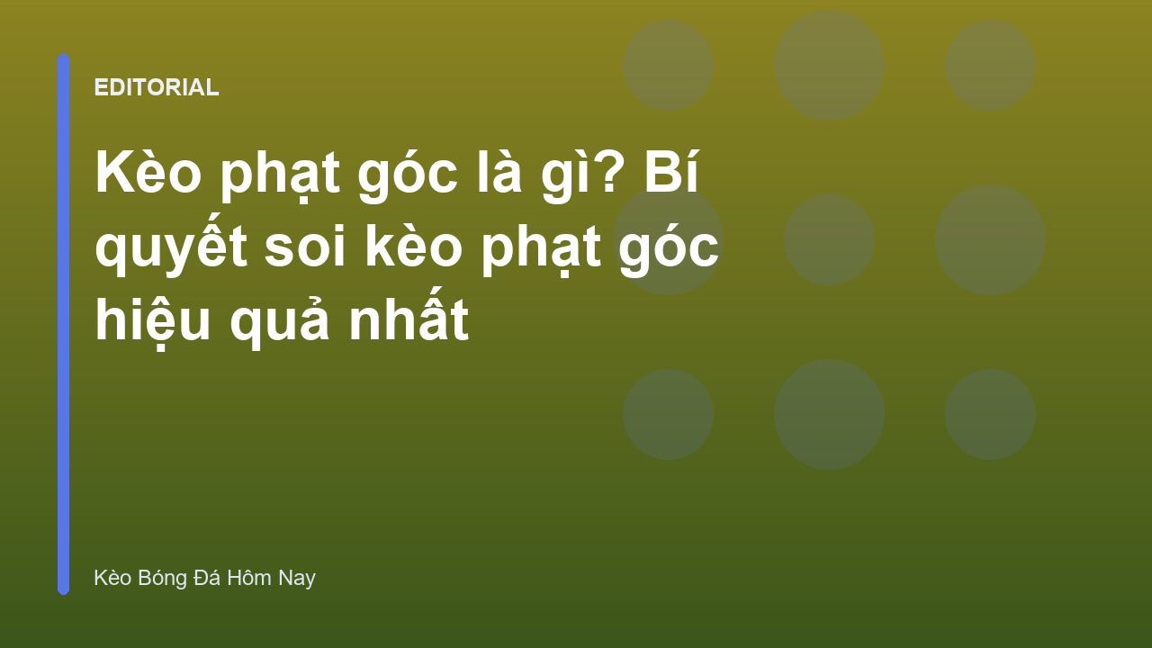 Người chơi đang phân tích kèo phạt góc trong trận đấu bóng đá